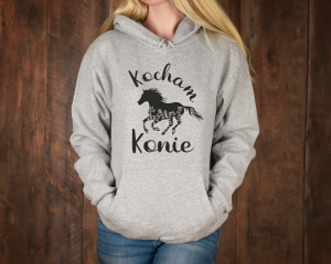 Bluza damska z nadrukiem KOCHAM KONIE