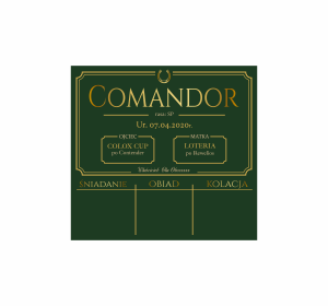 Tabliczka na boks duża, z tabelą karmienia CLASSIC