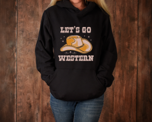 Bluza damska z nadrukiem - Let's go WESTERN