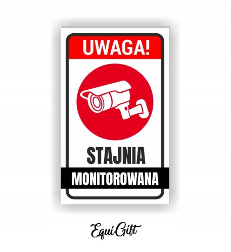 Tabliczka STAJNIA MONITOROWANA
